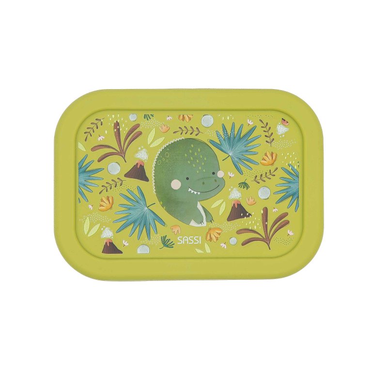 Sassi Silicone Lunch Box - Cracky The Dinosaur