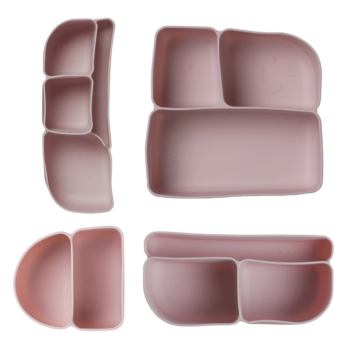 b.box Silicone Bento Buddy + Tray Bundle - Berry