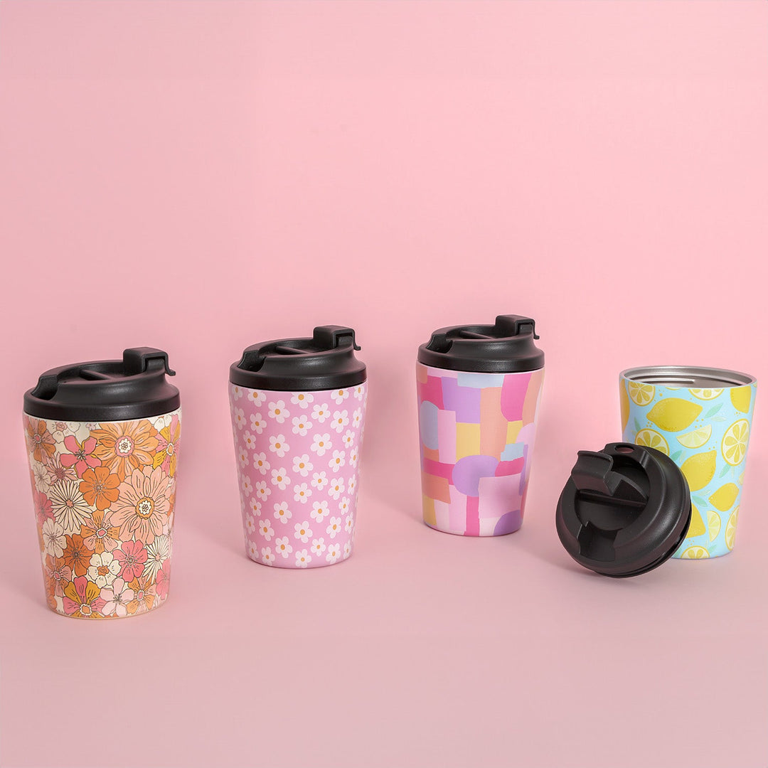 Sip by Splosh Insulated Coffee Cup - Retro Floral