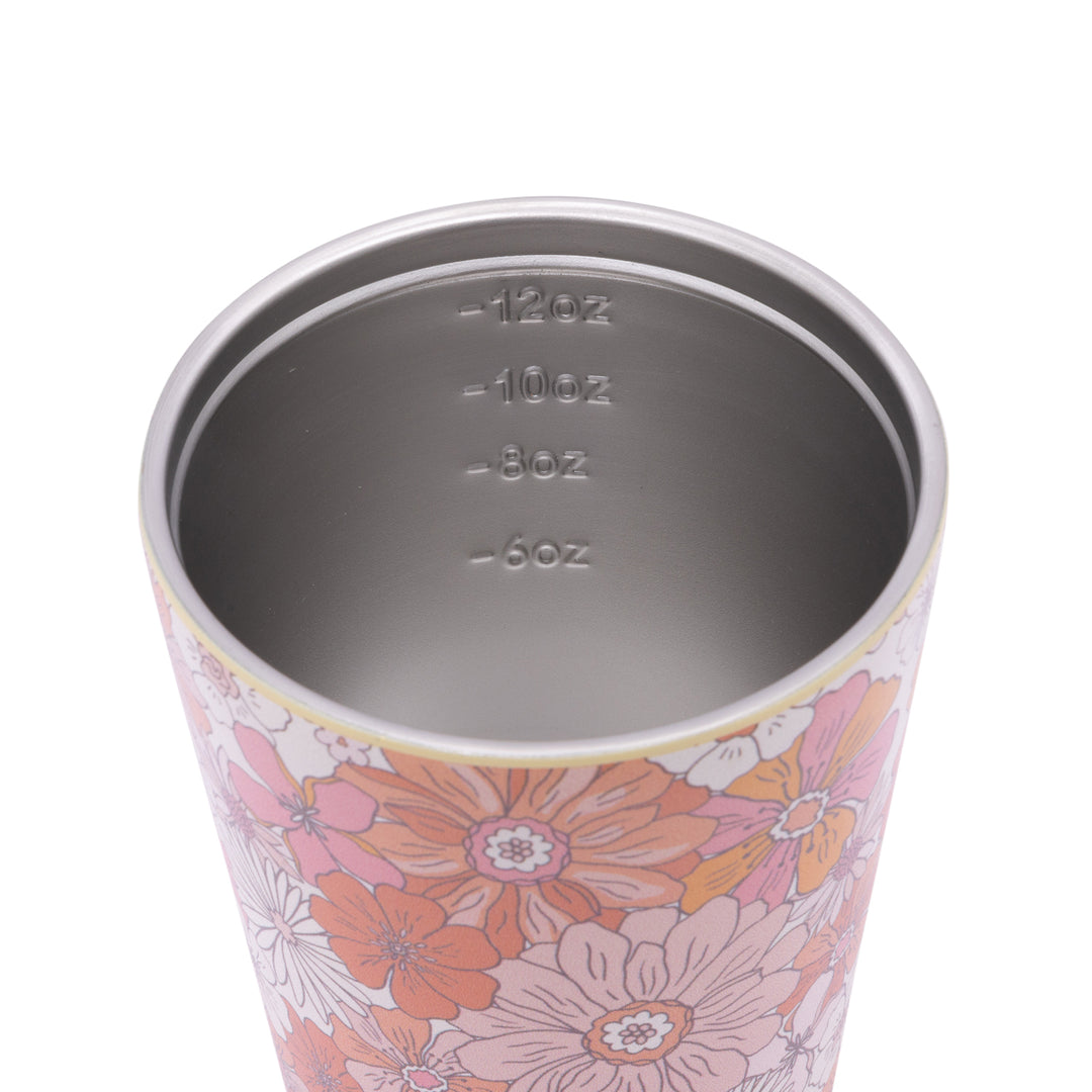 Sip by Splosh Insulated Coffee Cup - Retro Floral