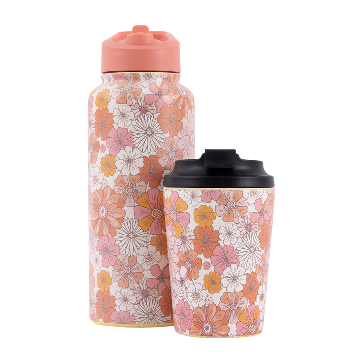 Sip by Splosh Insulated Coffee Cup - Retro Floral