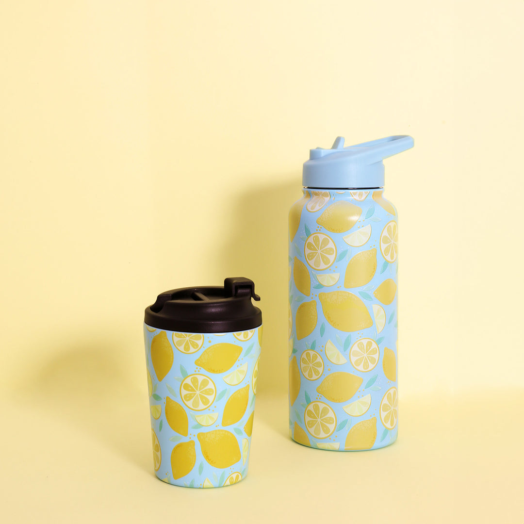 Sip by Splosh Insulated Coffee Cup - Lemon