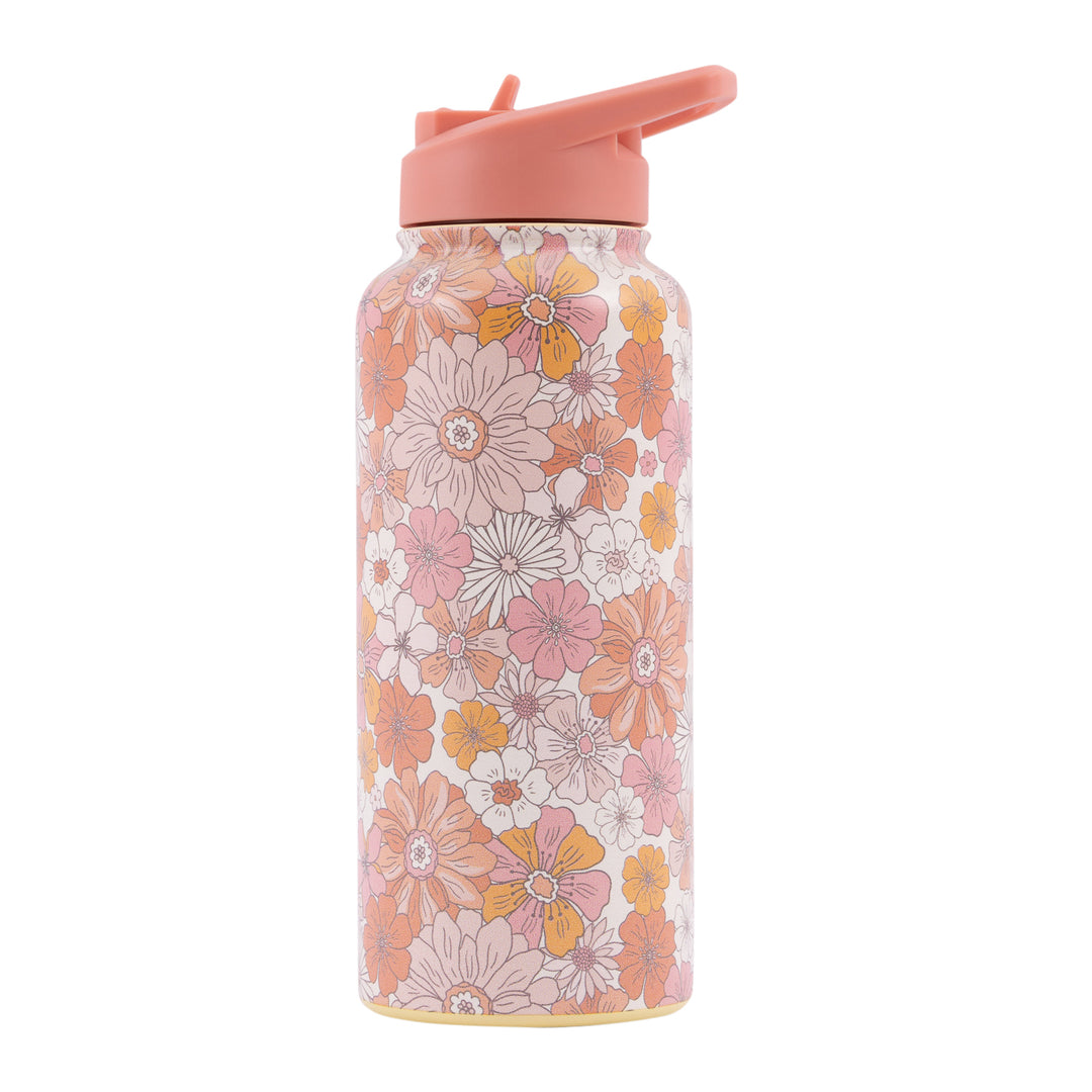 Sip by Splosh Insulated Drink Bottle - Retro Floral