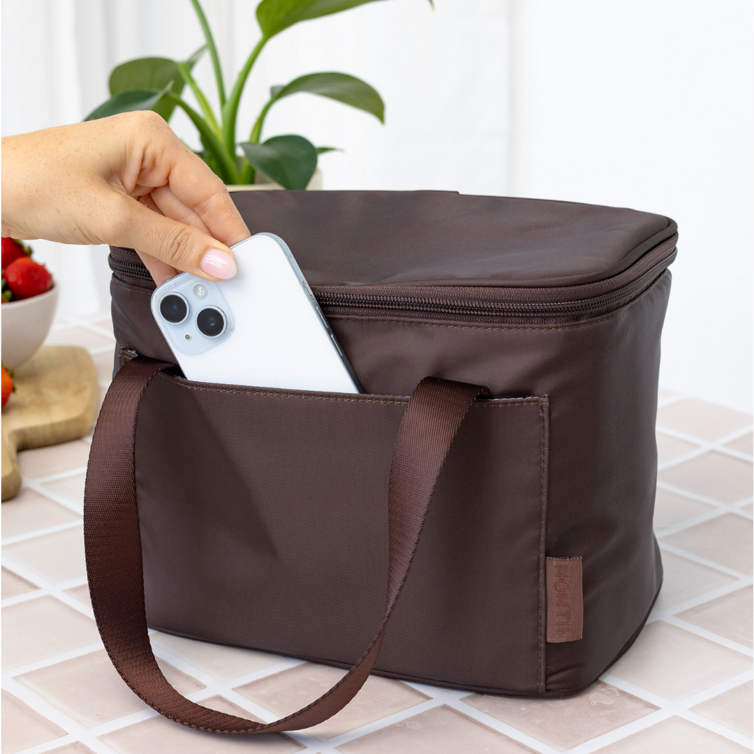 MontiiCo Insulated Cooler Bag - Chocolate