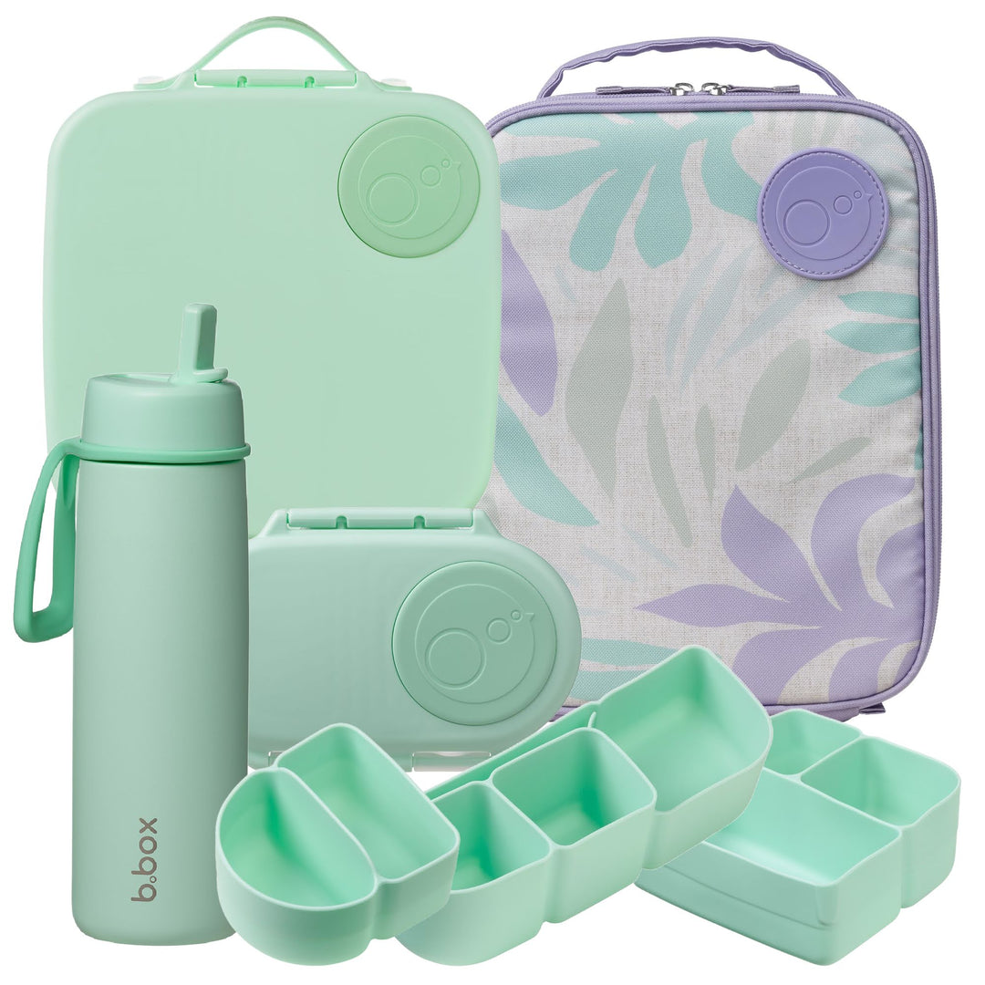 PRE-ORDER b.box Lilac Garden + Spearmint Lunch & Drink Bundle
