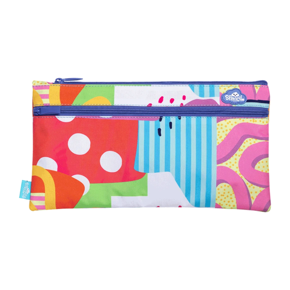 Spencil Twin Zip Pencil Case - Colourburst