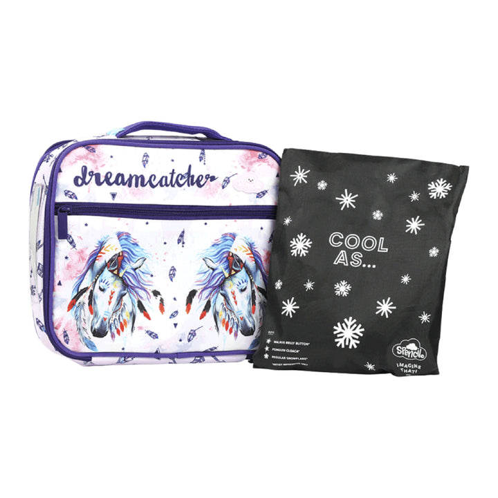 Spencil BIG Cooler Lunch Bag + Chill Pack - Dreamcatcher Horse