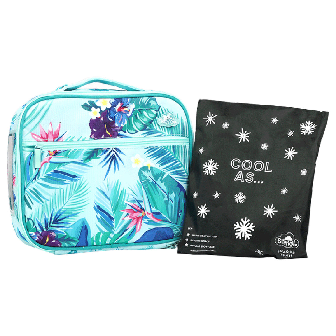 Spencil BIG Cooler Lunch Bag + Chill Pack - Beach Blooms