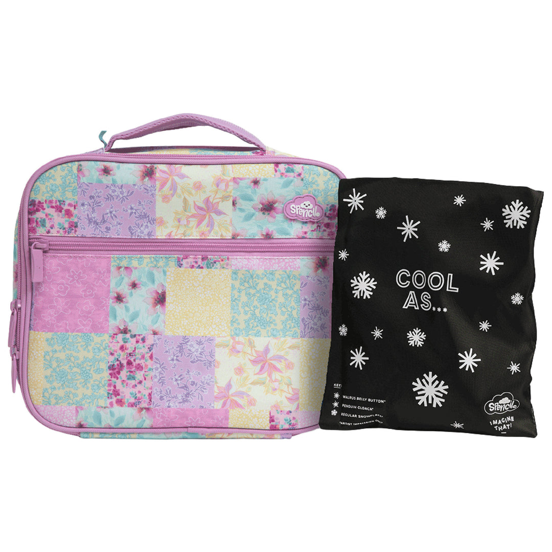 Spencil BIG Cooler Lunch Bag + Chill Pack - Blooming Beauty