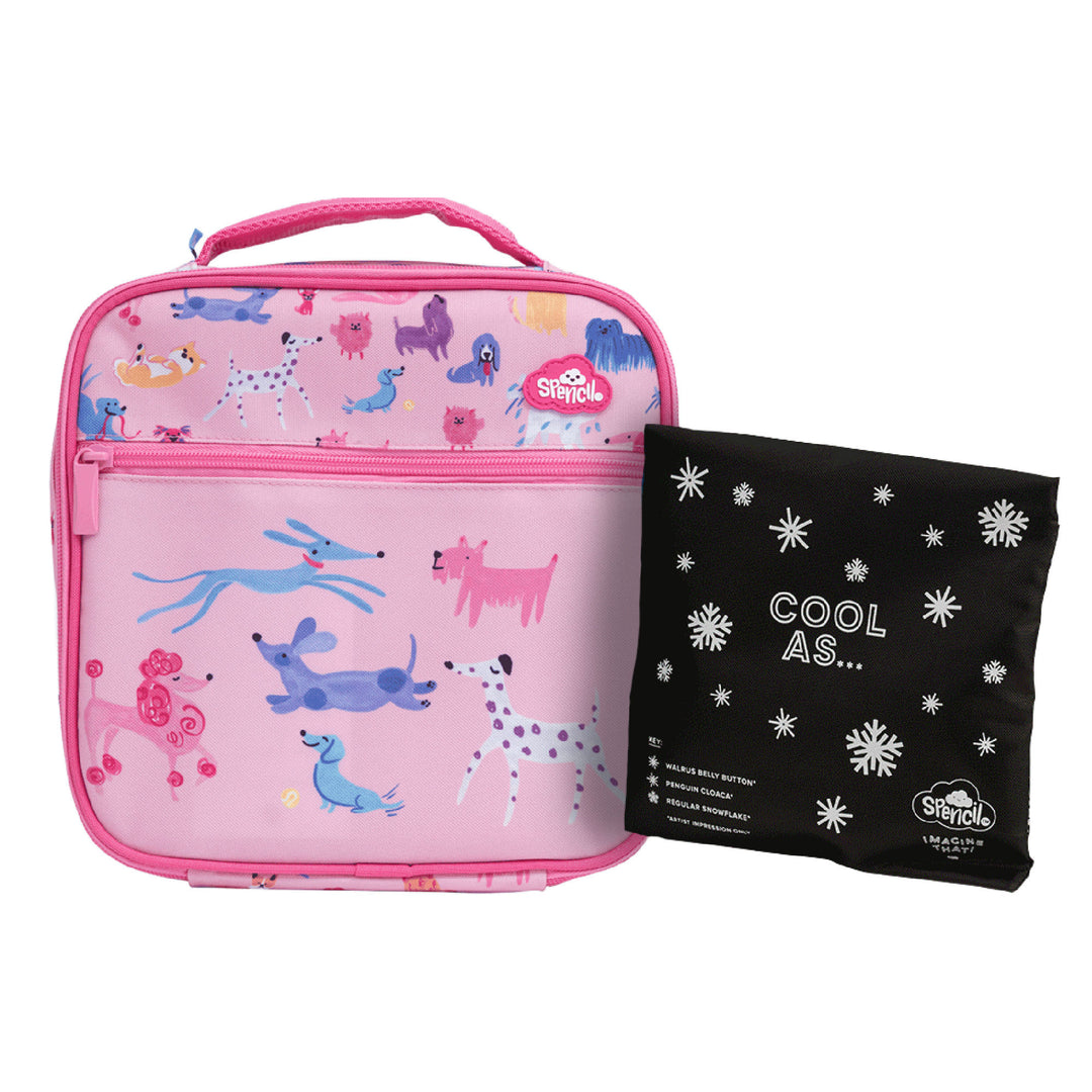 Spencil Little Cooler Lunch Bag + Chill Pack - Doodle Dogs