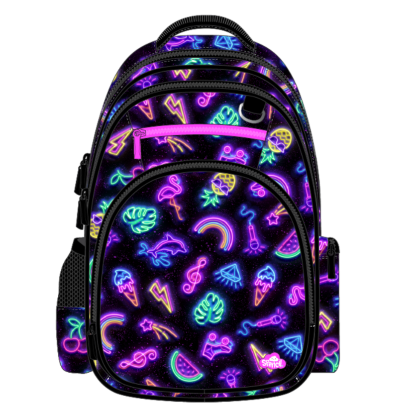 Spencil Big Kids Backpack - Neon Party