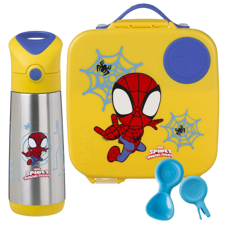 PRE-ORDER b.box Large Lunch Box & Large Bottle Bundle - Spidey