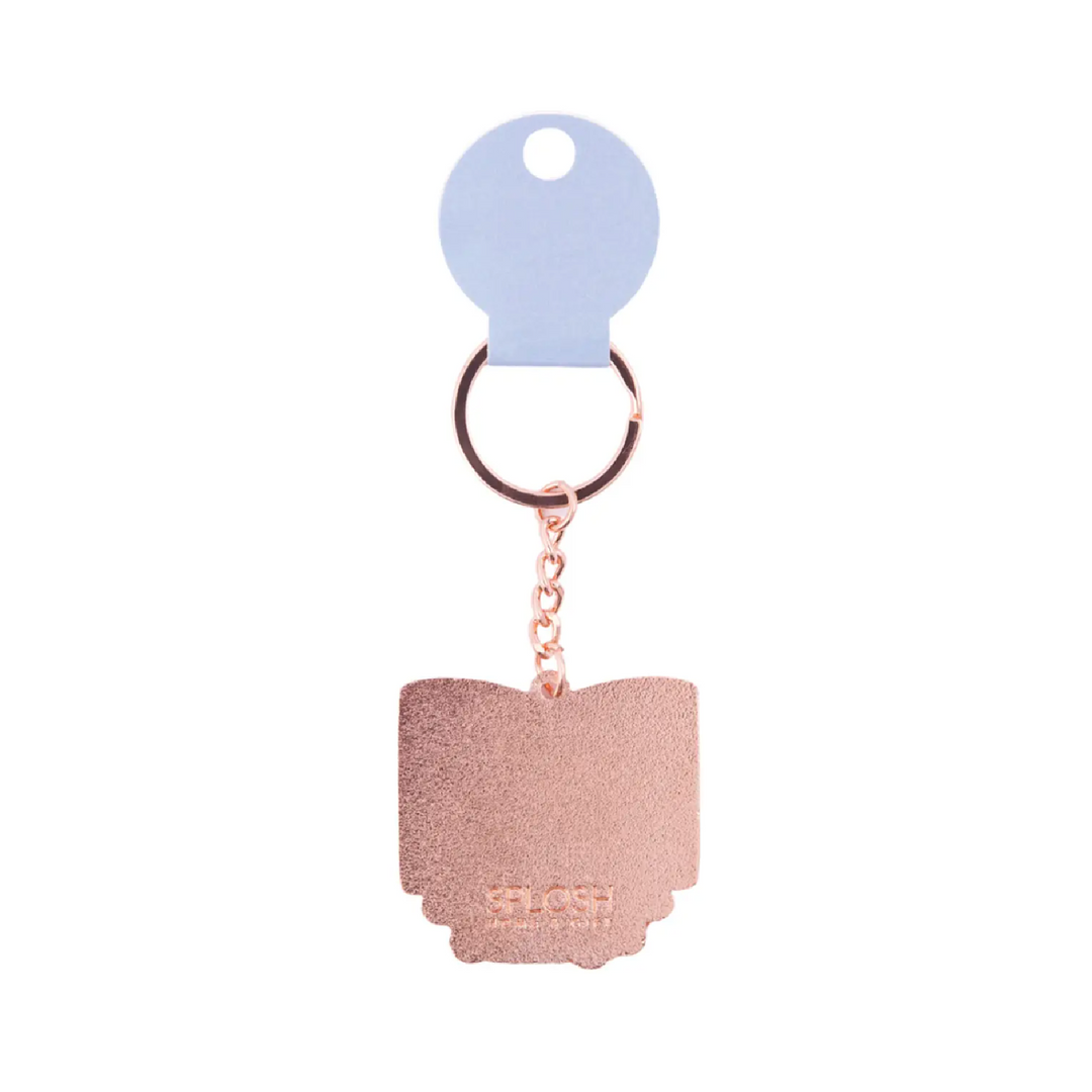 Splosh Home is Where My Book Is Keychain