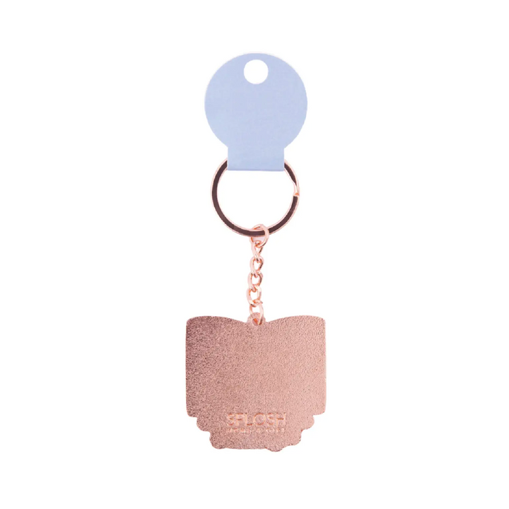 Splosh Home is Where My Book Is Keychain
