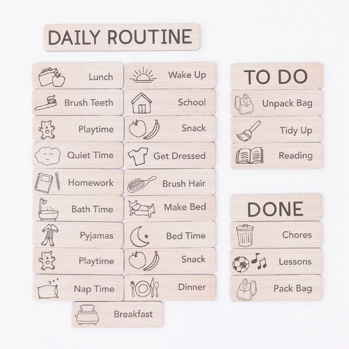 Kids Daily Routine Magnet Set