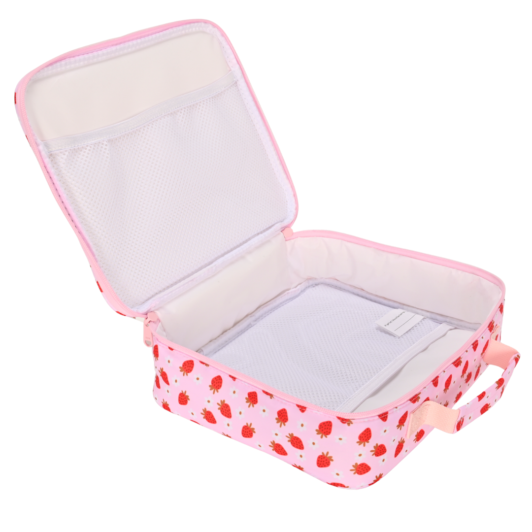 Kinnder JUNIOR Insulated Lunch Bag + Ice Pack - Strawberry Fields