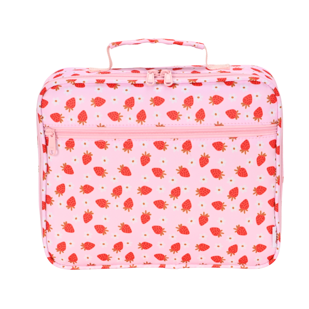 Kinnder JUNIOR Insulated Lunch Bag + Ice Pack - Strawberry Fields