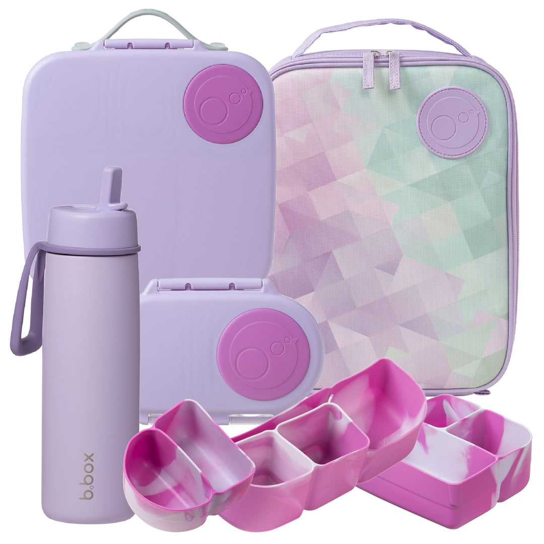 PRE-ORDER - b.box Stardust + Sugar Plum Lunch & Drink Bundle