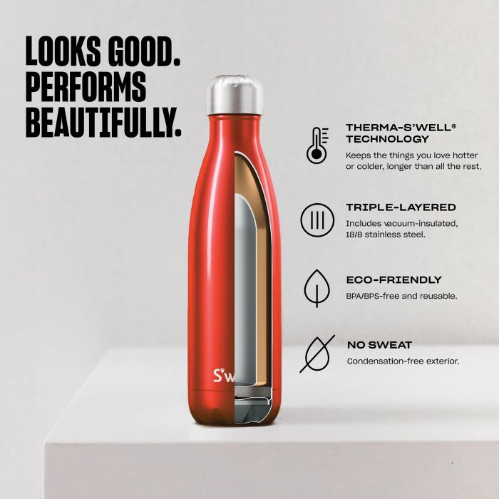 S'Well Insulated Drink Bottle - 500ml - Teakwood