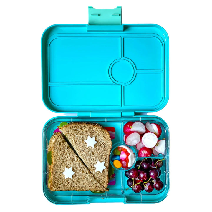 Yumbox Tapas Lunch Box 4 - Antibes Blue - Rainbow