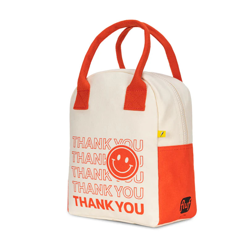 Fluf Zipper Lunch Bag - Thank You