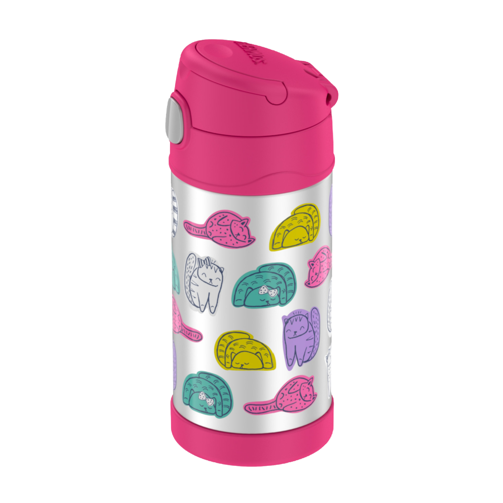 Thermos Funtainer Insulated Drink Bottle - Fun Cats