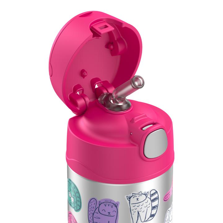 Thermos Funtainer Insulated Drink Bottle - Fun Cats