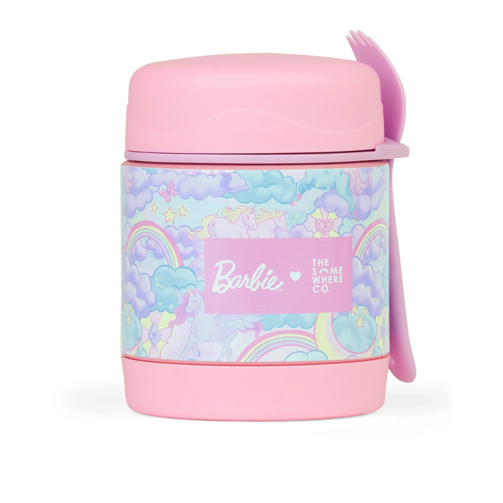 PRE-ORDER - The Somewhere Co Insulated Jar - Barbie Unicorn Fantasy