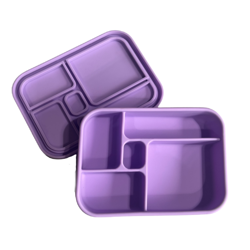 Silicone Bento Lunch Box - Lilac Purple