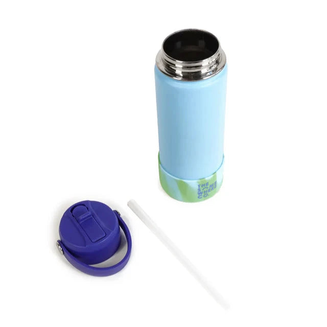 The Somewhere Co. Insulated Drink Bottle - 500ml - Dusty Blue Swirl