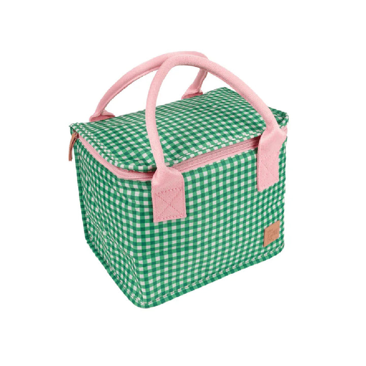 The Somewhere Co. Insulated Lunch Bag - Green Gingham