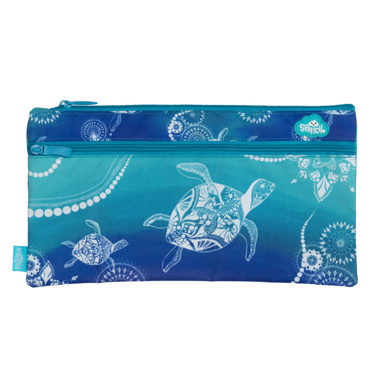 Spencil Twin Zip Pencil Case - Turtle Of Life