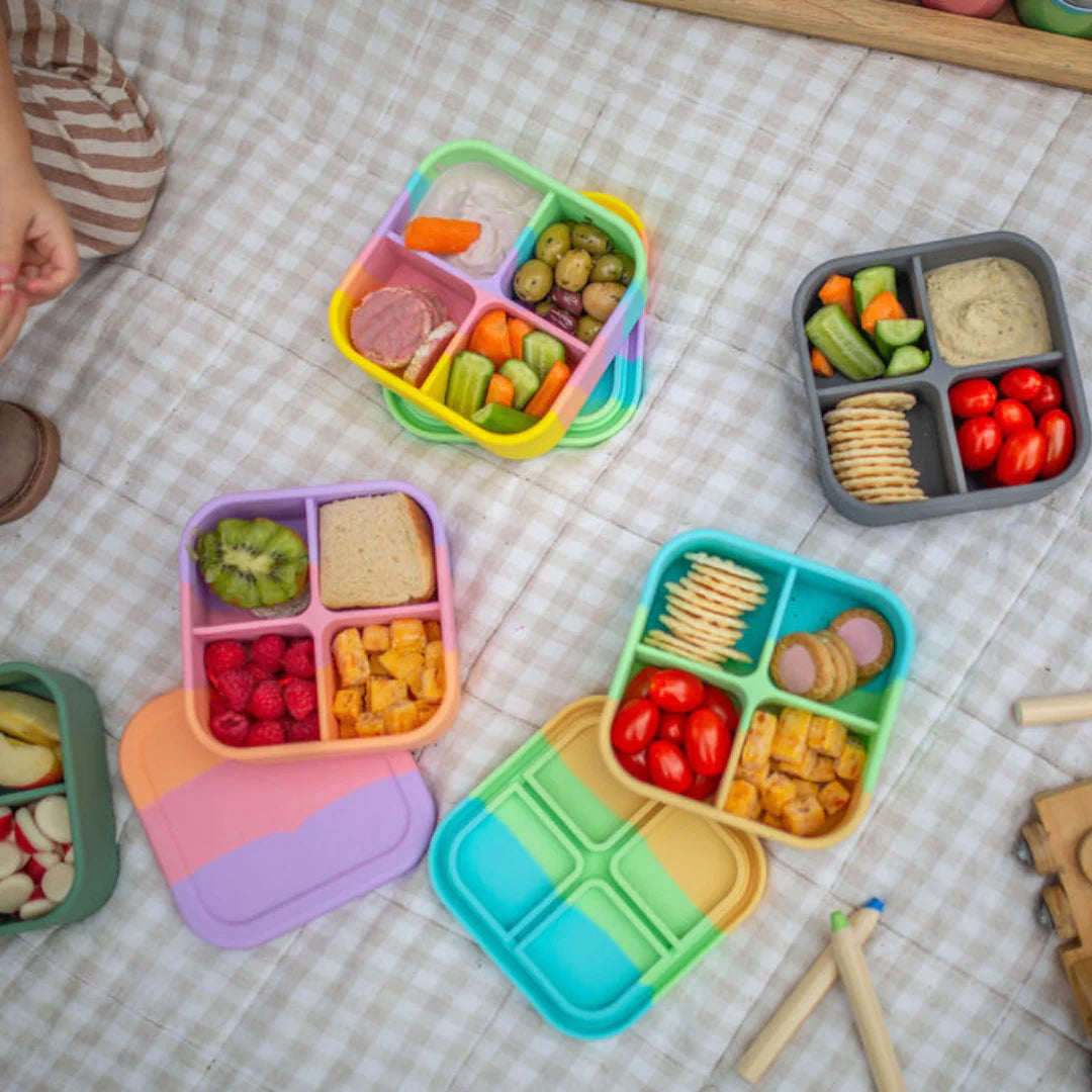 Silicone Bento Snack Box - Sage