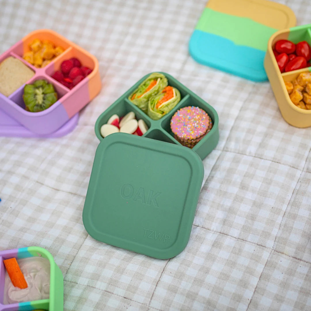 Silicone Bento Snack Box - Sage