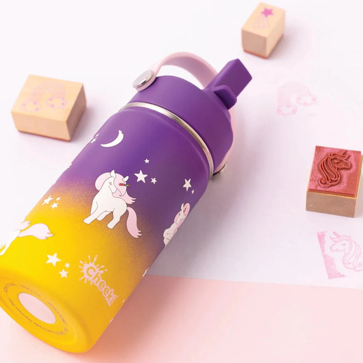 Cheeki 400ml Insulated Adventure Bottle - Unicorn