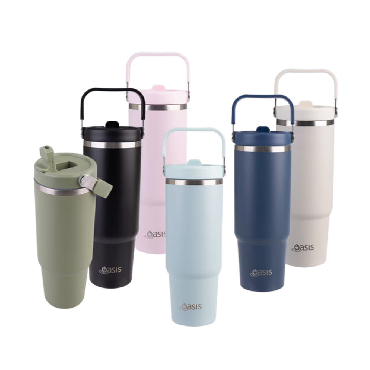 Oasis Insulated Voyager Carry Tumbler 900ml - Indigo