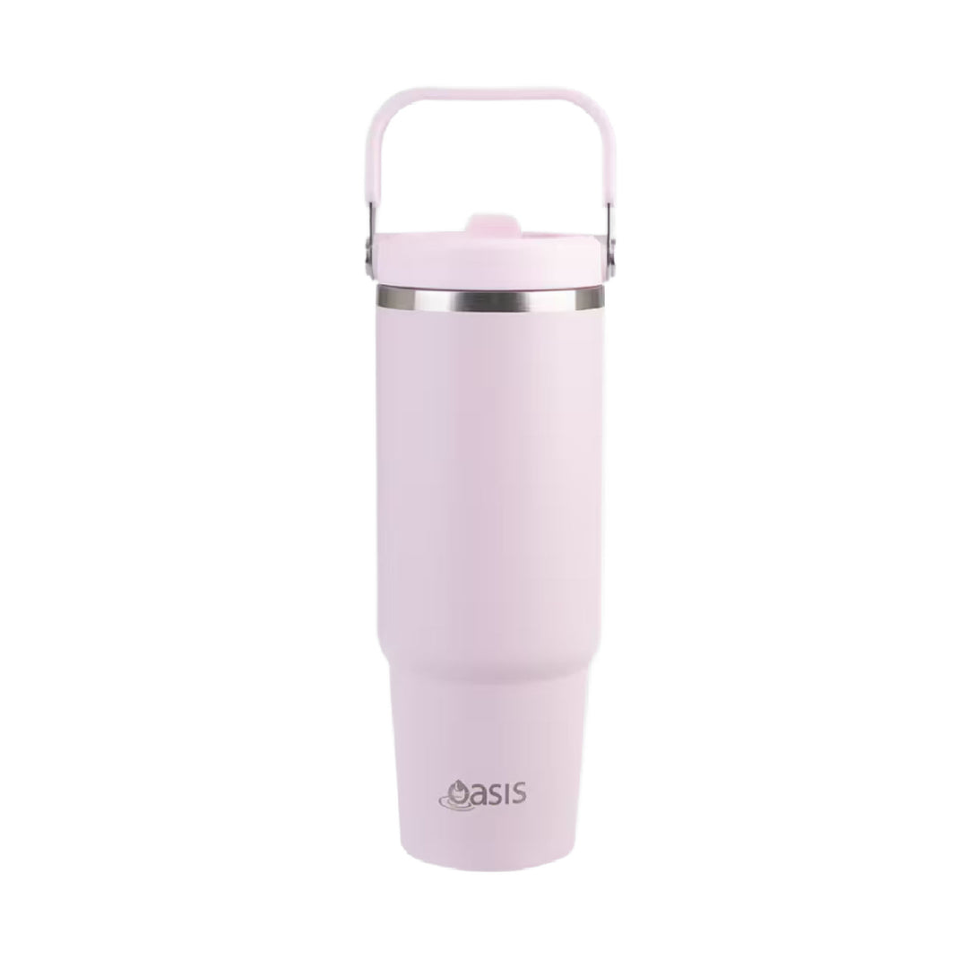 Oasis Insulated Voyager Carry Tumbler 900ml - Pink Lemonade