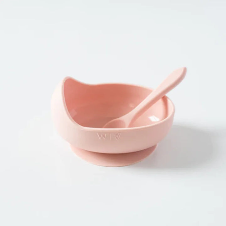 Wild Indiana Silicone Baby Bowl Set - Blush Pink