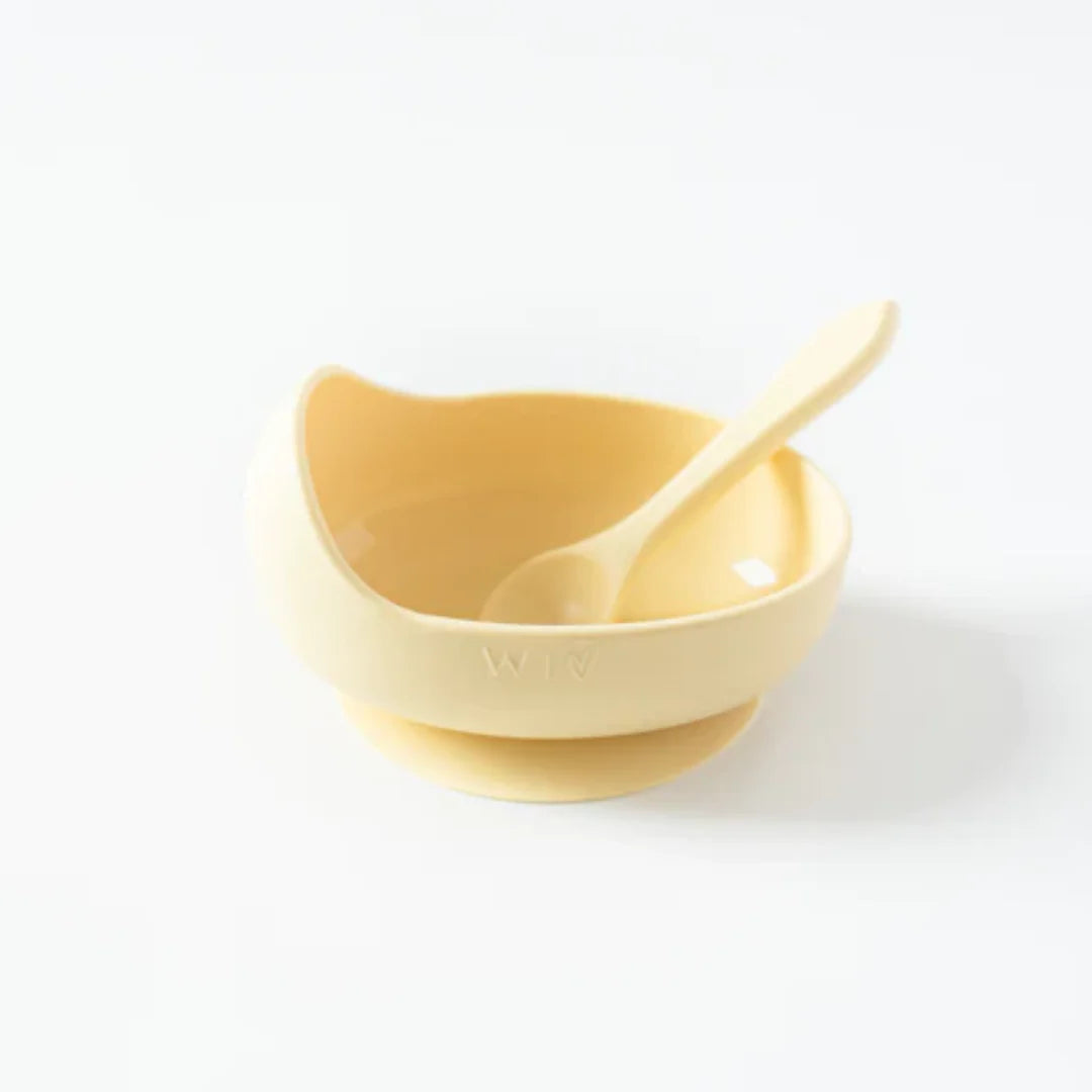 Wild Indiana Silicone Baby Bowl Set - Lemon Yellow