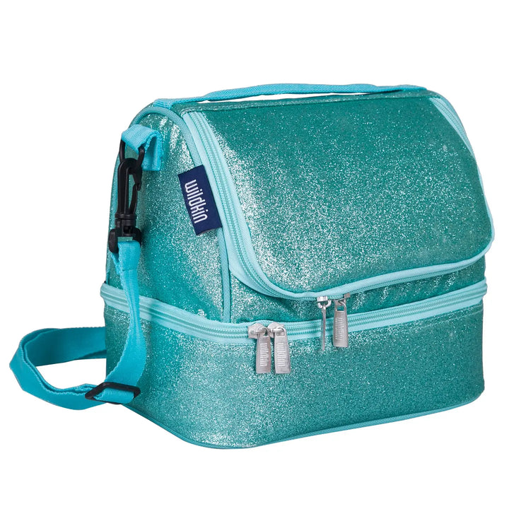 WIldkin Double Decker Lunch Bag - Blue Glitter