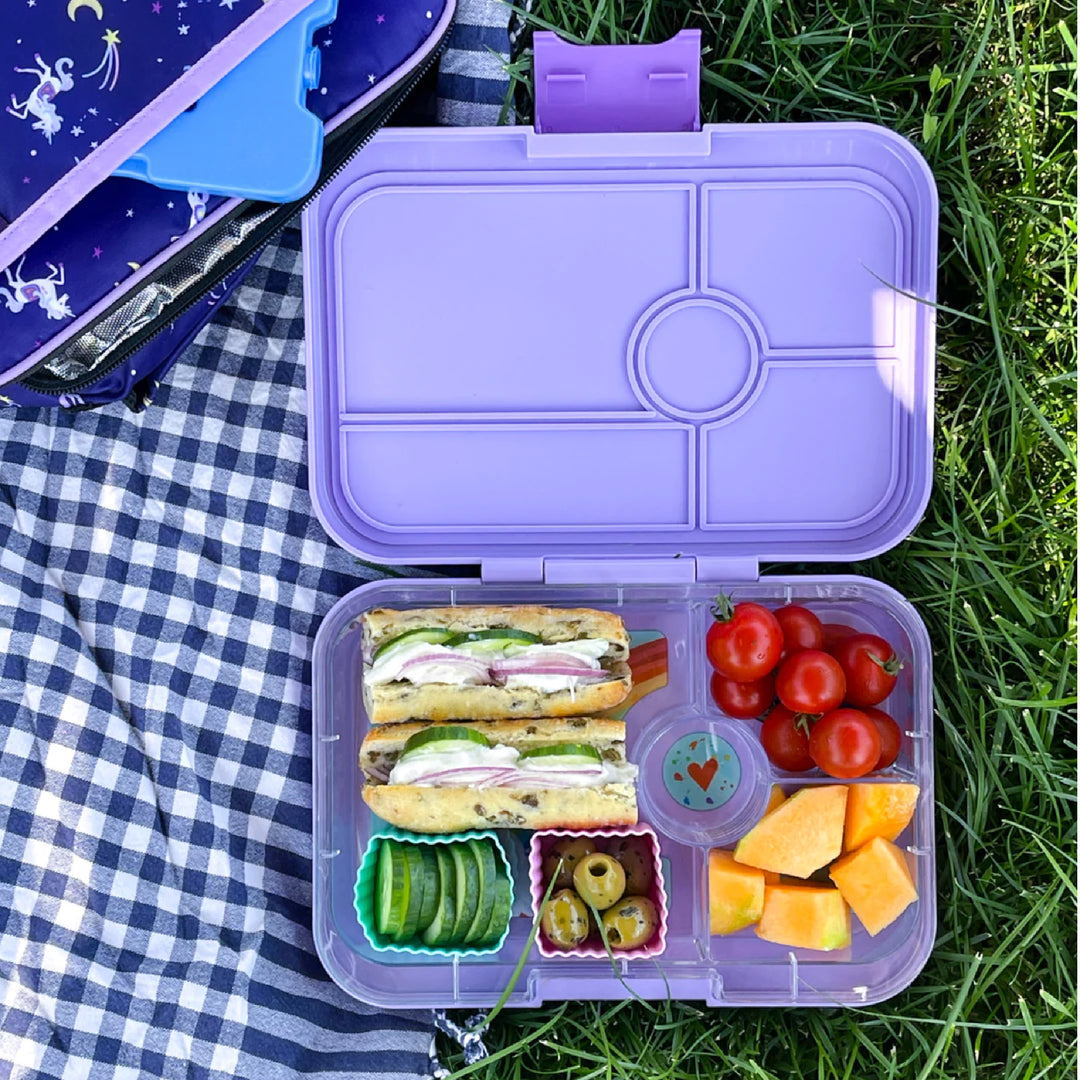 Yumbox Tapas Lunch Box 4 - Seville Purple - Rainbow