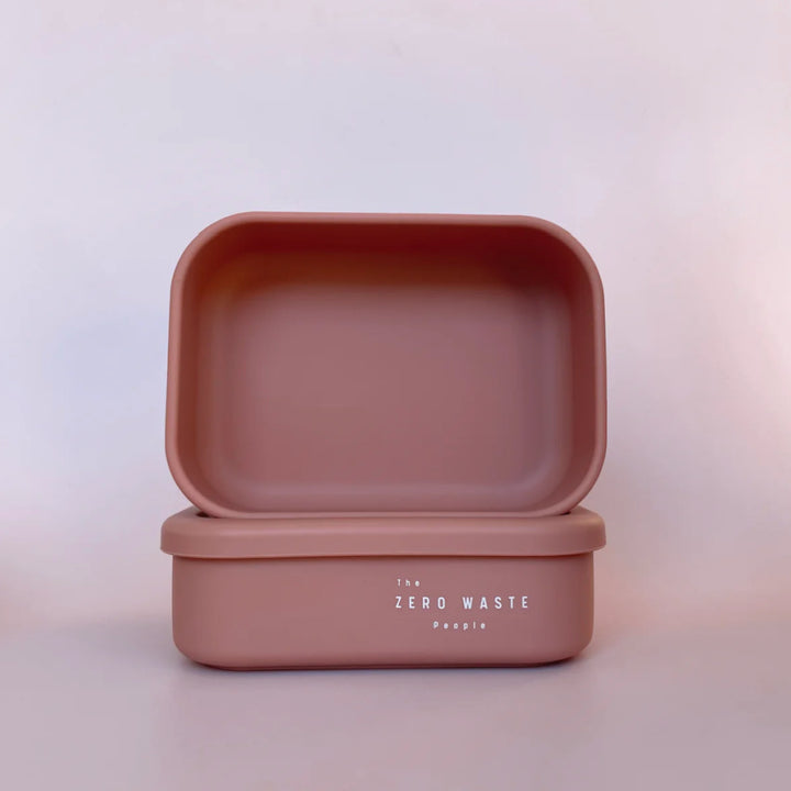 Silicone Rectangle Container - Dusty Pink