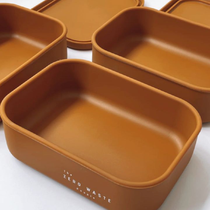 Silicone Rectangle Container - Rust
