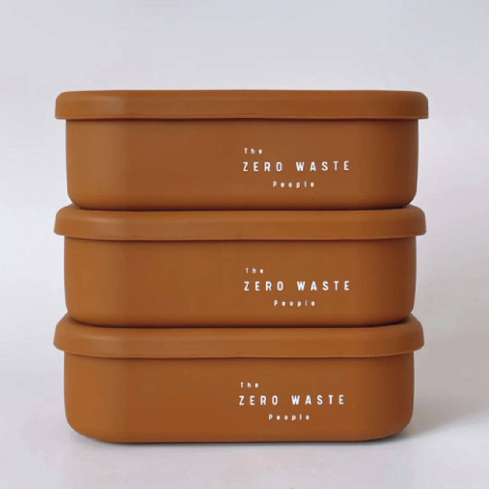 Silicone Rectangle Container - Rust