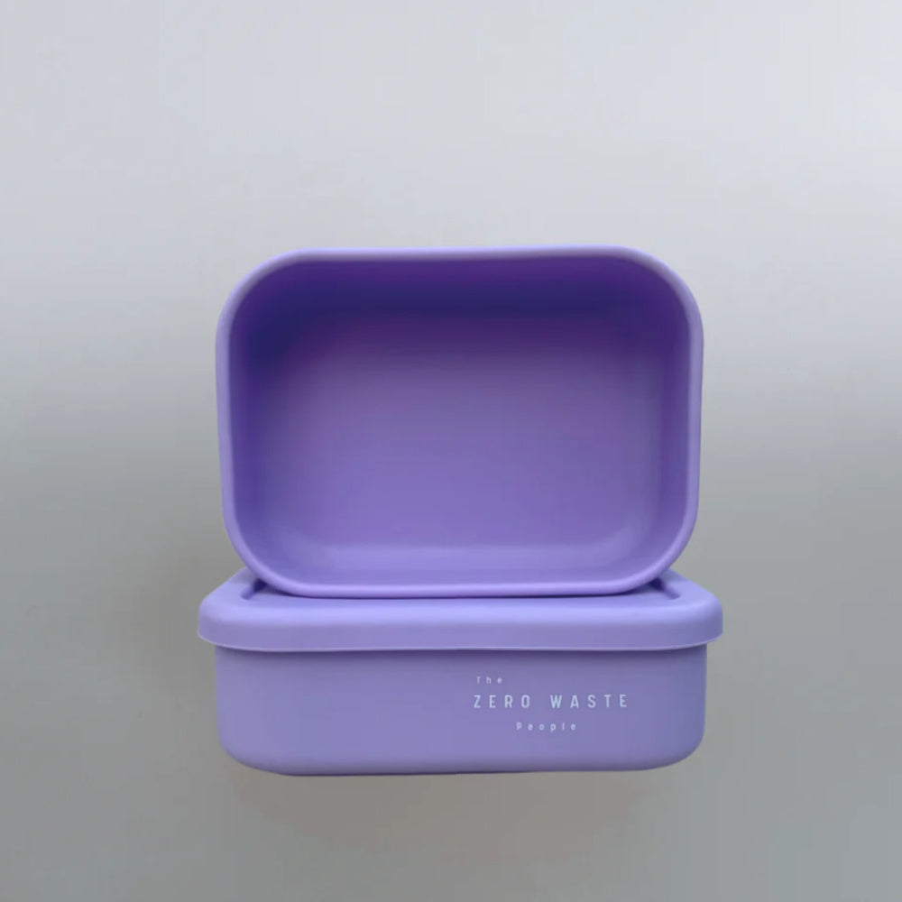 Silicone Rectangle Container - Lilac