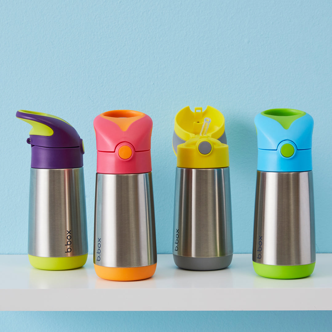 b.box Insulated Drink Bottle 350ml - Blue Slate