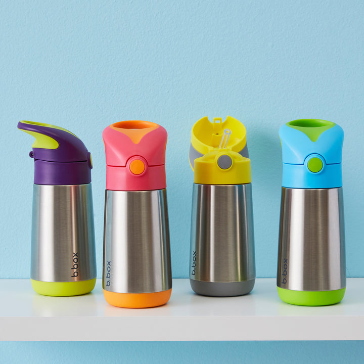 b.box Insulated Drink Bottle 350ml - Blue Slate