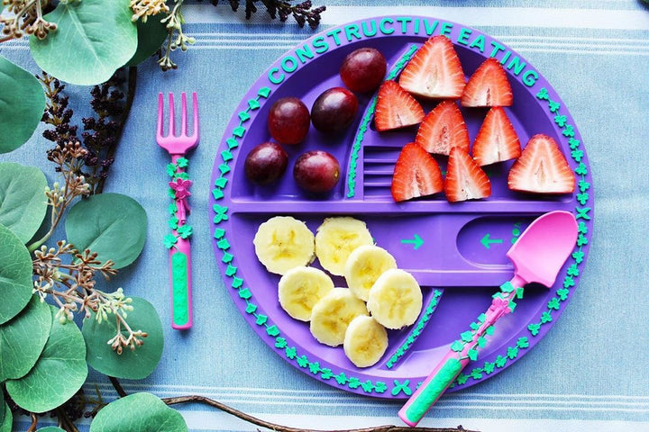 Constructive Eating Plate & Cutlery Set - Fairy
