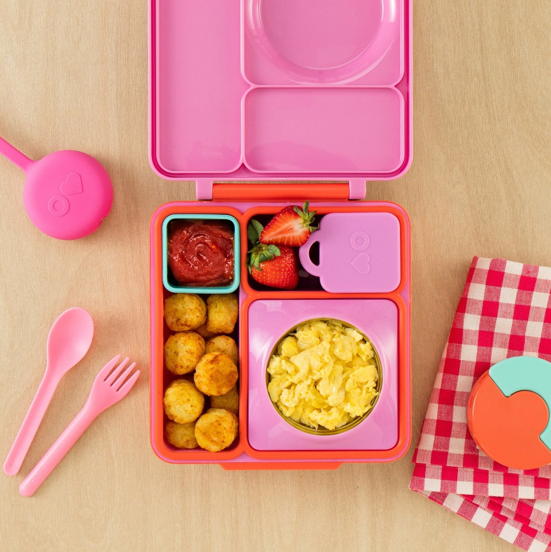 OmieBox Hot & Cold Lunch Box V2 - Pink Berry