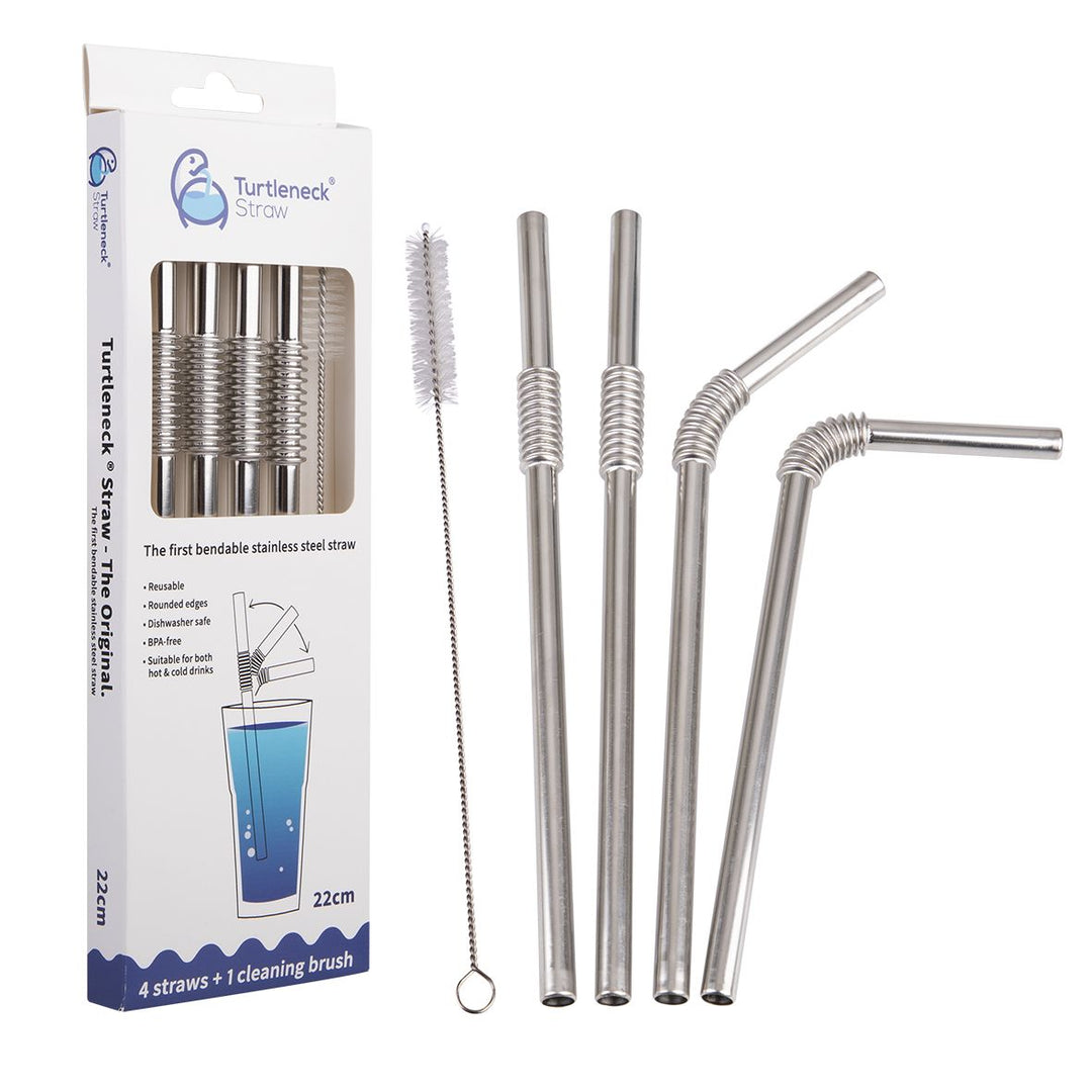 Turtleneck Bendable Stainless Steel Straws